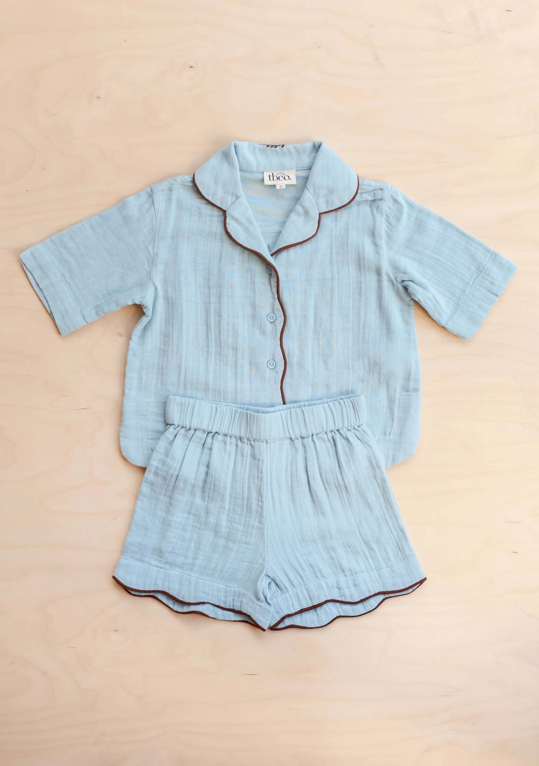 Cotton Kids Pyjamas in Blue