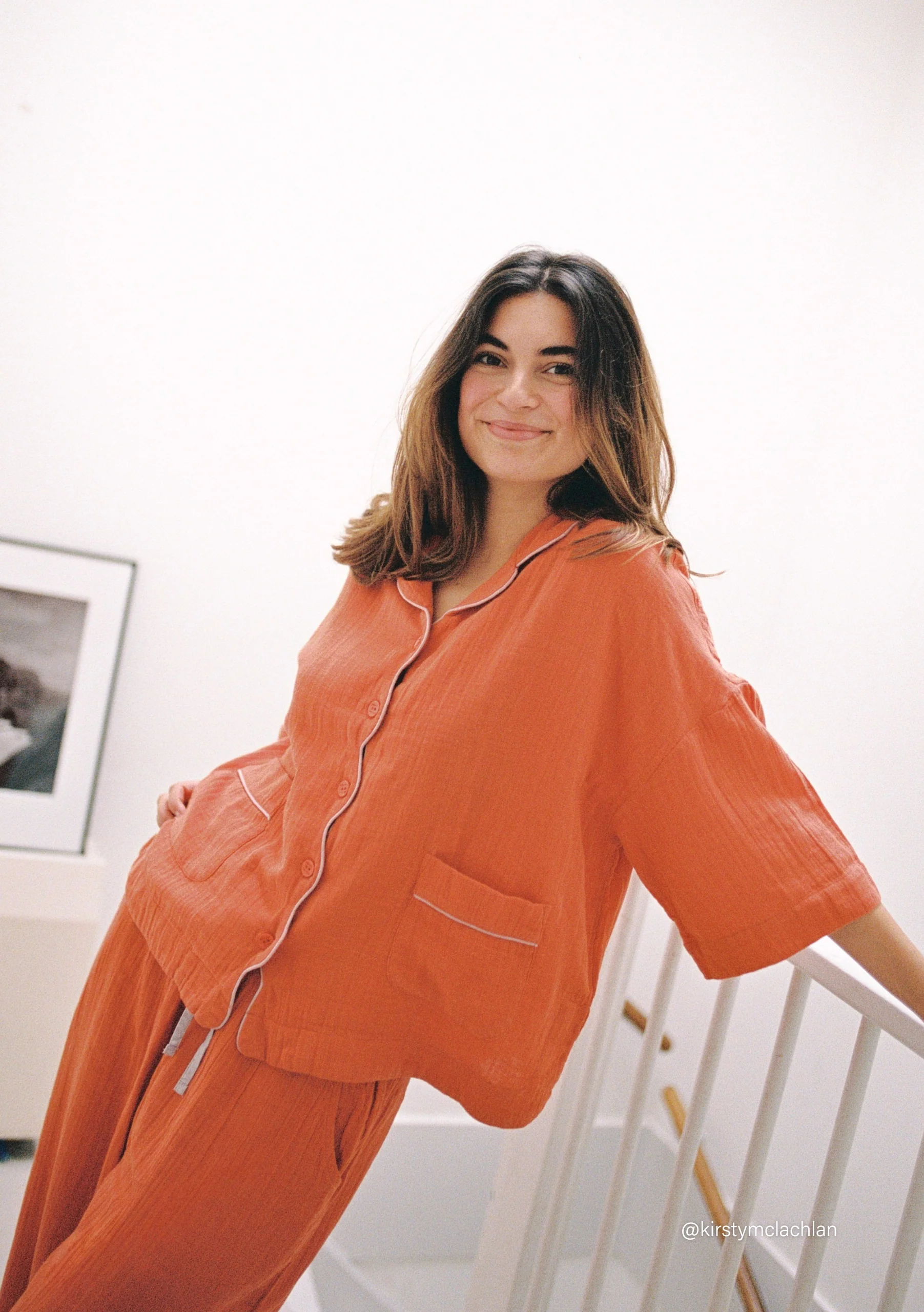 Cotton Pyjamas in Rust - Image 2