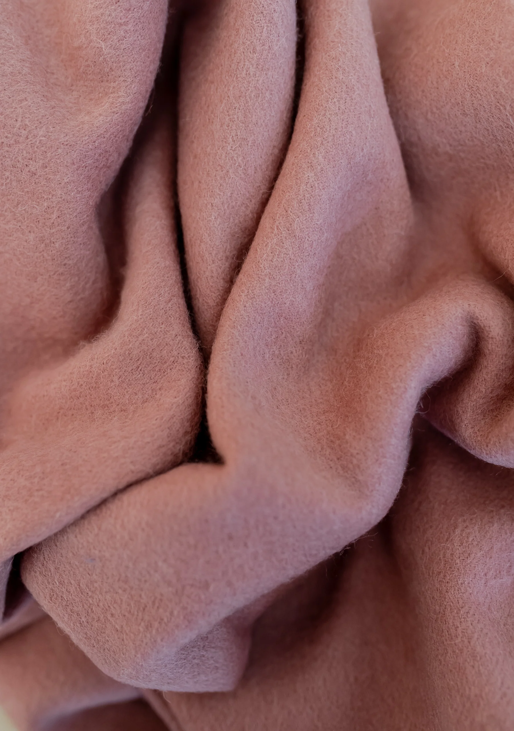 Lambswool Blanket Scarf in Blush - Image 2