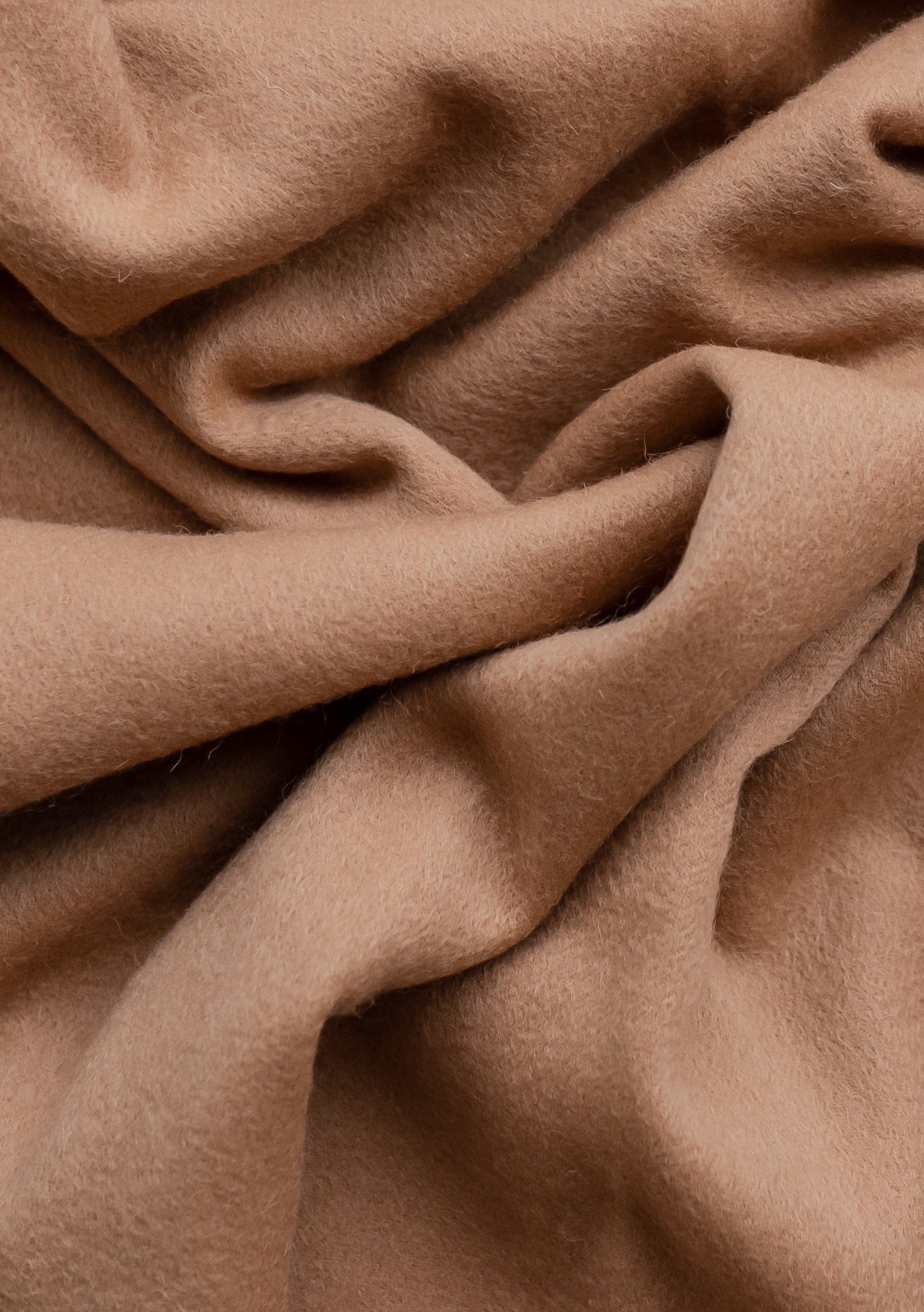Lambswool Small Blanket in Camel - Image 2